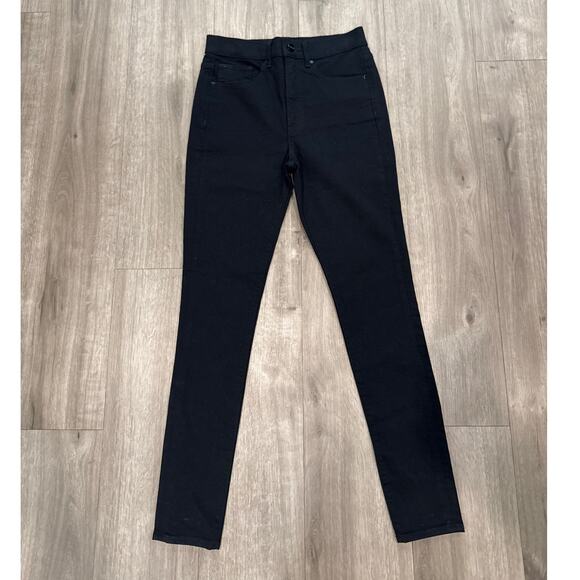 Express Hi Rise Skinny Black Jeans Size 4L - Picture 1 of 9